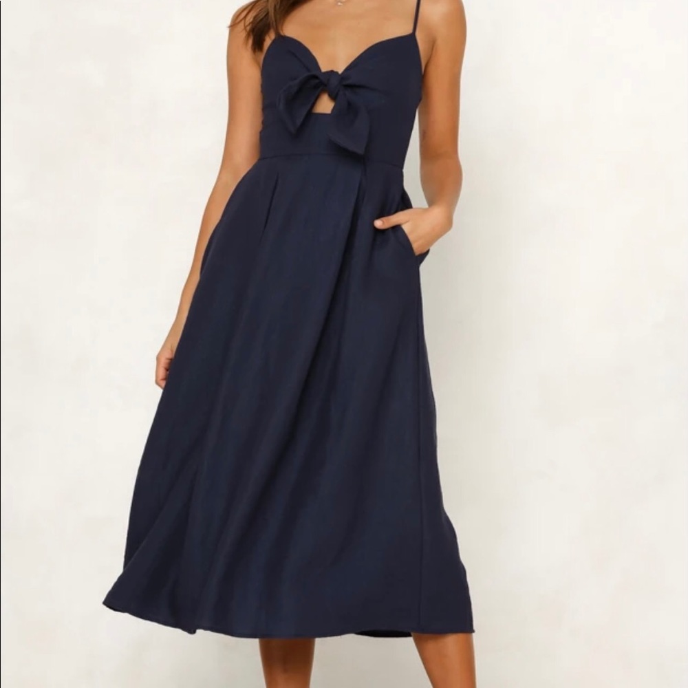 Navy Midi dress